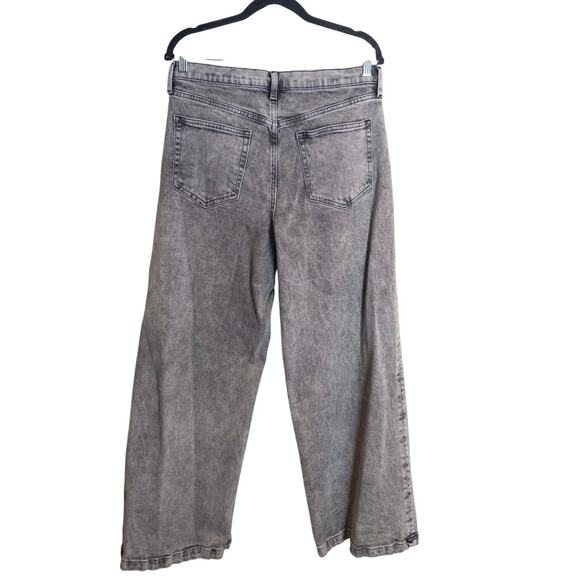 GAP High Rise Stride Gray Wash Denim Jeans Size 32 - Picture 2 of 8